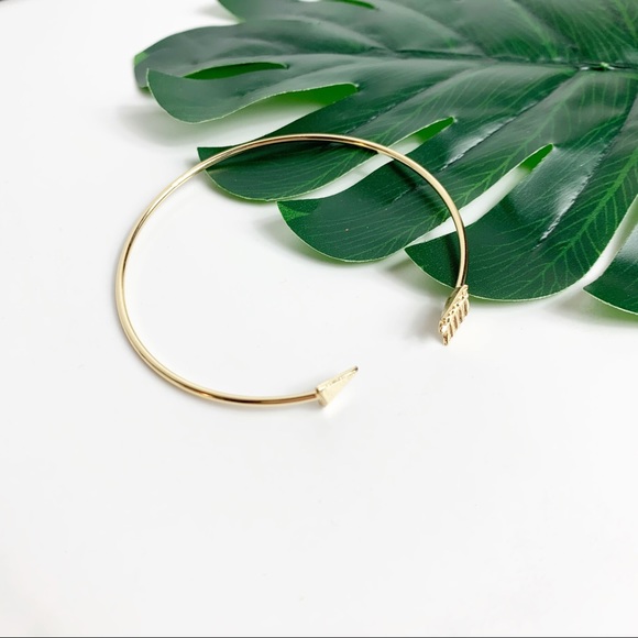 Boho Beauty Gold Arrow Adjustable Cuff Bracelet - Picture 2 of 7